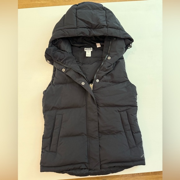 Duluth Trading Co Black Hooded Puffer Vest - Picture 2 of 6